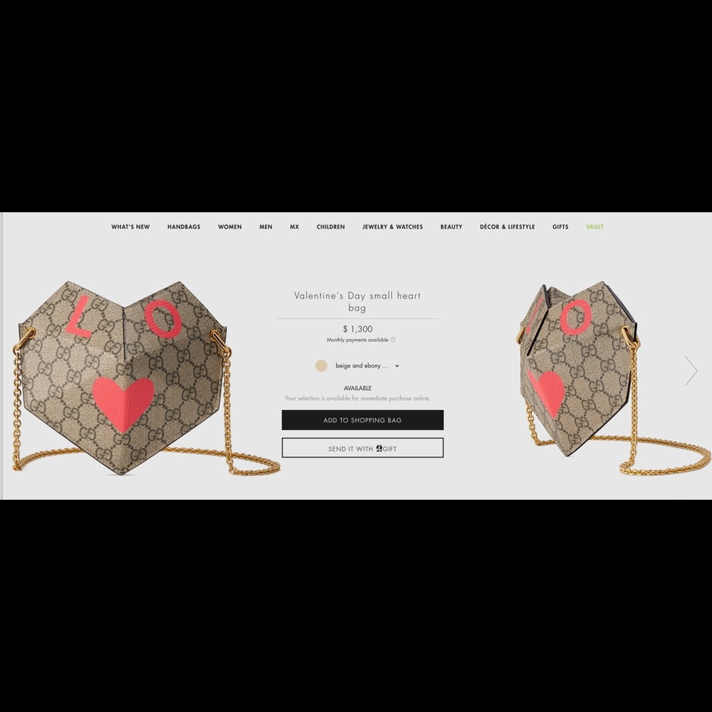 Gucci Heart Bag